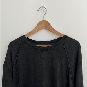 mono b long sleeved top, charcoal grey, size 1XL